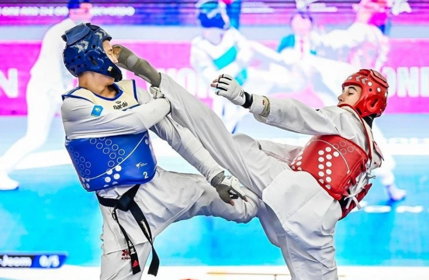 Қазақстан таеквондодан әлем чемпионатында күміс медаль еншіледі Қазақстан таеквондодан әлем чемпионатында күміс медаль еншіледі
