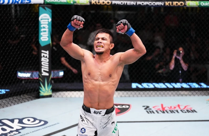 Қазақстандық лигалардың экс-жауынгері UFC дебютін жарқын жеңіспен өткізді Қазақстандық лигалардың экс-жауынгері UFC дебютін жарқын жеңіспен өткізді