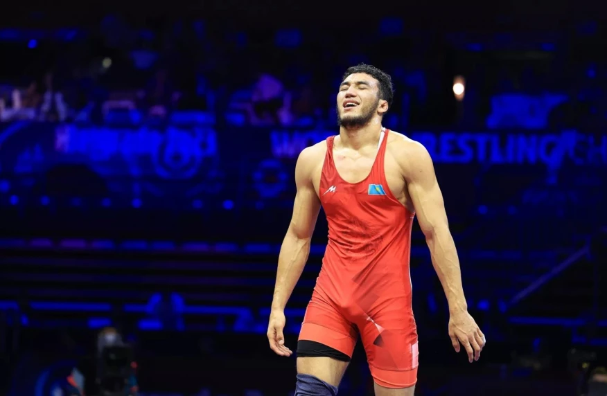 Казахстанский вольник проиграл олимпийскому чемпиону из США на турнире в Алматы Казахстанский вольник проиграл олимпийскому чемпиону из США на турнире в Алматы