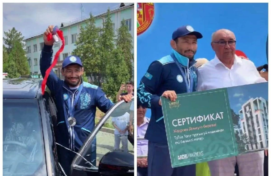Демеу Жадыраевқа Land Cruiser 300, екі бөлмелі пәтер, бір үйір жылқы, 50 мың доллар сыйға берілді Демеу Жадыраевқа Land Cruiser 300, екі бөлмелі пәтер, бір үйір жылқы, 50 мың доллар сыйға берілді