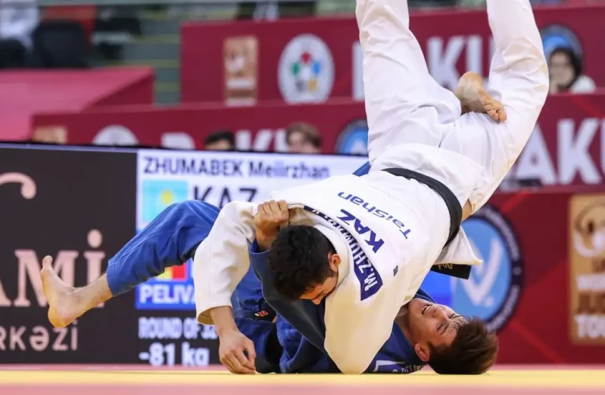 Ермухан Естай уступил на старте Grand Slam в Баку Ермухан Естай уступил на старте Grand Slam в Баку