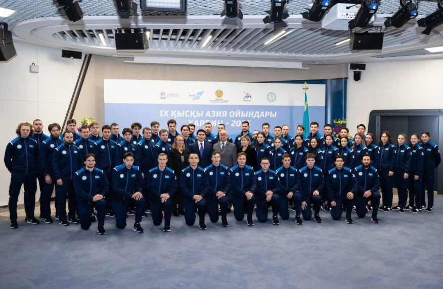 Ұлттық құраманы Қысқы Азия Ойындарына шығарып салу рәсімі өтті Ұлттық құраманы Қысқы Азия Ойындарына шығарып салу рәсімі өтті
