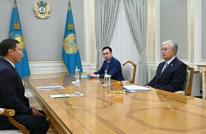 Қасым-Жомарт Тоқаев Геннадий Головкинді қабылдады Қасым-Жомарт Тоқаев Геннадий Головкинді қабылдады