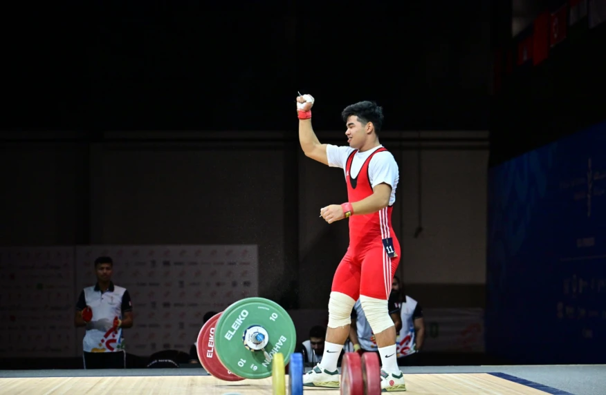 Штангист Нуржан Жумабай с рекордом Азии выиграл юношеские Азиатские игры Штангист Нуржан Жумабай с рекордом Азии выиграл юношеские Азиатские игры