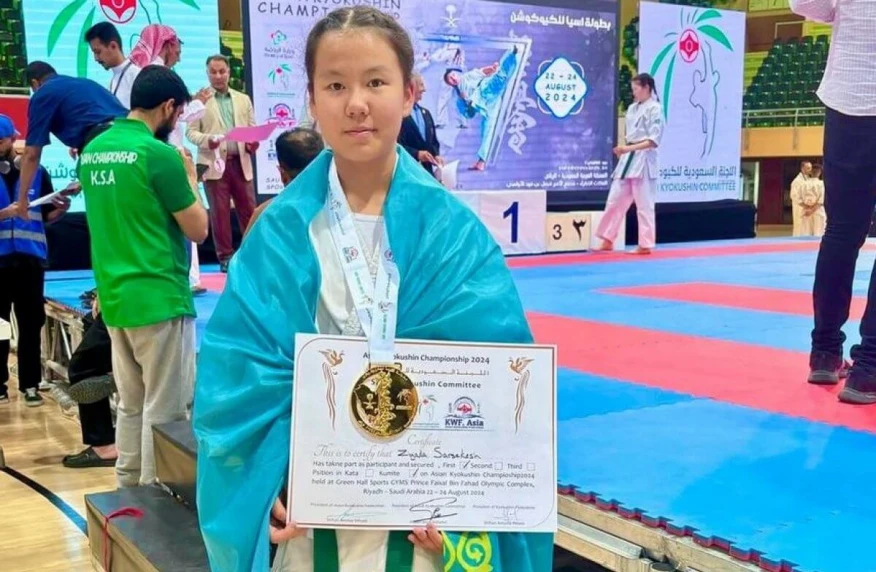 Юная казахстанка стала чемпионкой Азии по каратэ Юная казахстанка стала чемпионкой Азии по каратэ