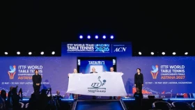 International Table Tennis Federation туы Қазақстан еліне салтанатты түрде табысталды