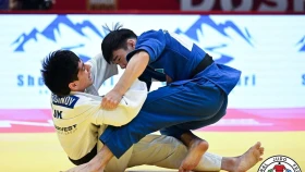 Дзюдоист Нурадил Алжан завоевал "бронзу" на Grand Slam в Таджикистане