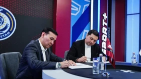 Sport+ Qazaqstan телеарнасы Қазақстан футбол федерациясымен ынтымақтастық туралы меморандумға қол қойды