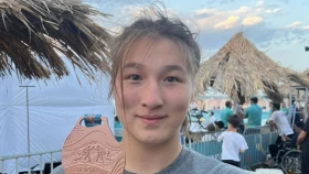 Арина Куанышева -бронзовый призер чемпионата мира U17 по пляжной борьбе