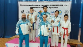 Алматинские каратисты выиграли четыре медали на международном турнире в Караганде