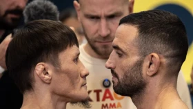 Жұмағұлов қарсыласын үш рет нокдаунға жіберіп, OKTAGON-дағы алғашқы жекпе-жегінде жеңіске жетті