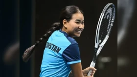 Сандугаш Кенжибаева вышла в полуфинал турнира в Астане (видео)