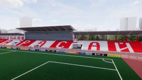 Петропавлдағы «Қарасай» стадионы УЕФА талаптарына сай жаңғыртылып жатыр