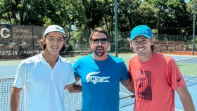 Амир Омарханов потренировался с теннисистом из топ-10 рейтинга ATP