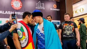 Таскеттің қарсыласы жекпе-жекті жалғастырудан бас тартты