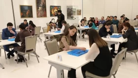 Президент іс басқармасы қызметкерлері арасында тоғызқұмалақ ойынынан турнир басталды