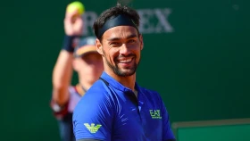 Фоньини вошел в историю турниров Большого шлема (видео)