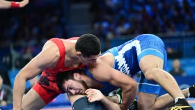 Алишер Ергали проиграл в утешительном раунде Олимпийского турнира по борьбе