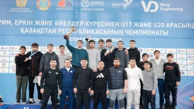 Завершился чемпионат Казахстана по борьбе U17 и U20