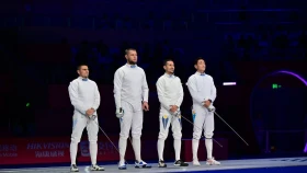 Шпагамен семсерлесуден Қазақстан құрамасы Азия чемпионатында жеңіске жетті