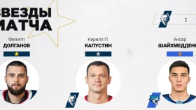 Ансар Шайхмедденов -  третья звезда матча «Нефтехимик» — «Барыс»