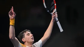 Шевченко вышел во второй круг Almaty Open (видео)