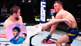 Азат Мақсұм Алмаханның UFC-дегі дебюті туралы: Нурмагомедовпен болған жекпе-жегінде Бекзаттың бұрышында тәжірибелі адам жетіспеді