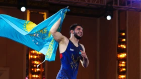 Сборная Казахстана завоевала четвертую золотую медаль на молодежном чемпионате Азии по борьбе