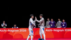 Мужская сборная Казахстана по фехтованию выиграла бронзу Азиатских игр