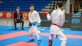 Результаты финальных поединков чемпионата Казахстана по каратэ (ВИДЕО)