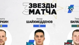 «Барыс» ойыншылары матч үздігі атанды