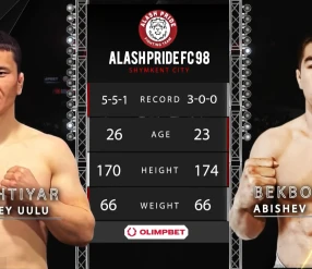 ALASH PRIDE FC 98: ABISHEV vs SEMETEY UULU