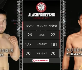 ALASH PRIDE FC 98: RASULOV vs ZHUMAGAZY