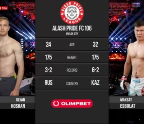 ALASH PRIDE 106: ESBOLAT vs KOSHAN
