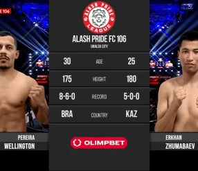 ALASH PRIDE 106: ZHUMABAEV vs WELLINGTON