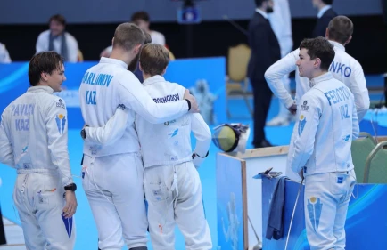 Сборная Казахстана по шпаге завоевала золото Кубка мира в Марокко