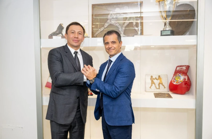 Геннадий Головкин Италия бокс федерациясының басшылығымен кездесті