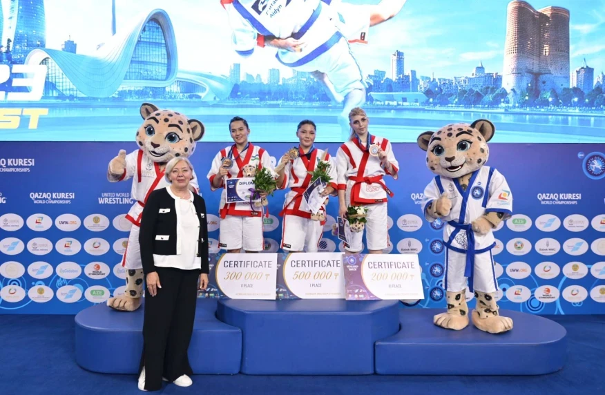 Қазақстандық спортшылар қазақша күрестен әлем чемпионатында екі алтын сыйлады
