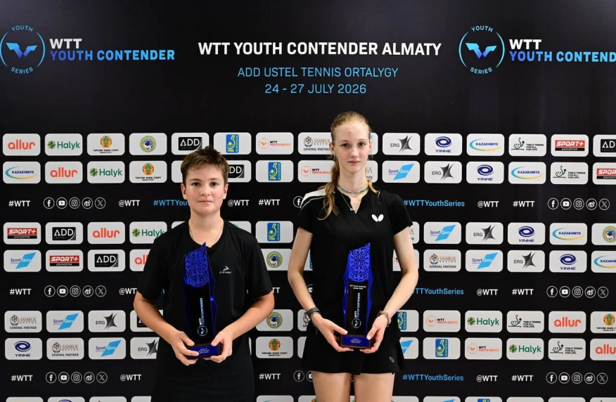 борная Казахстана завоевала 10 медалей на WTT Youth Contender Almaty 2026!