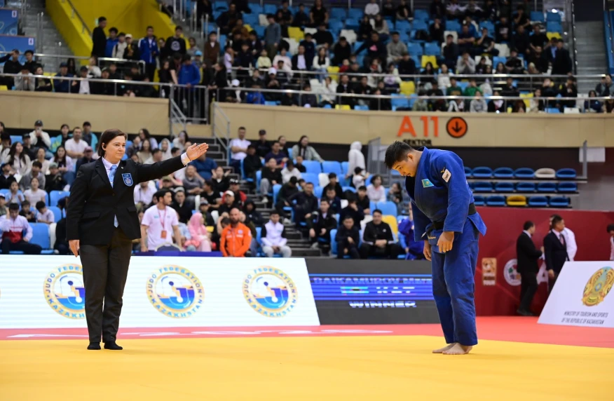 Дзюдоисты Марат Байкамуров и Камила Берликаш вышли в финал Grand Slam в Астане