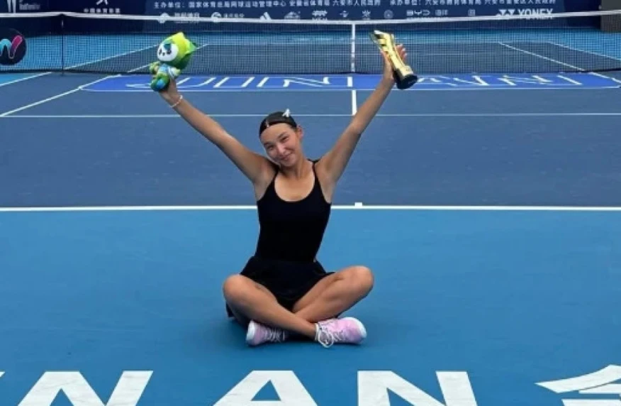 Теннисші Аружан Сағындықова Үндістандағы турнирде жеңіске жетті