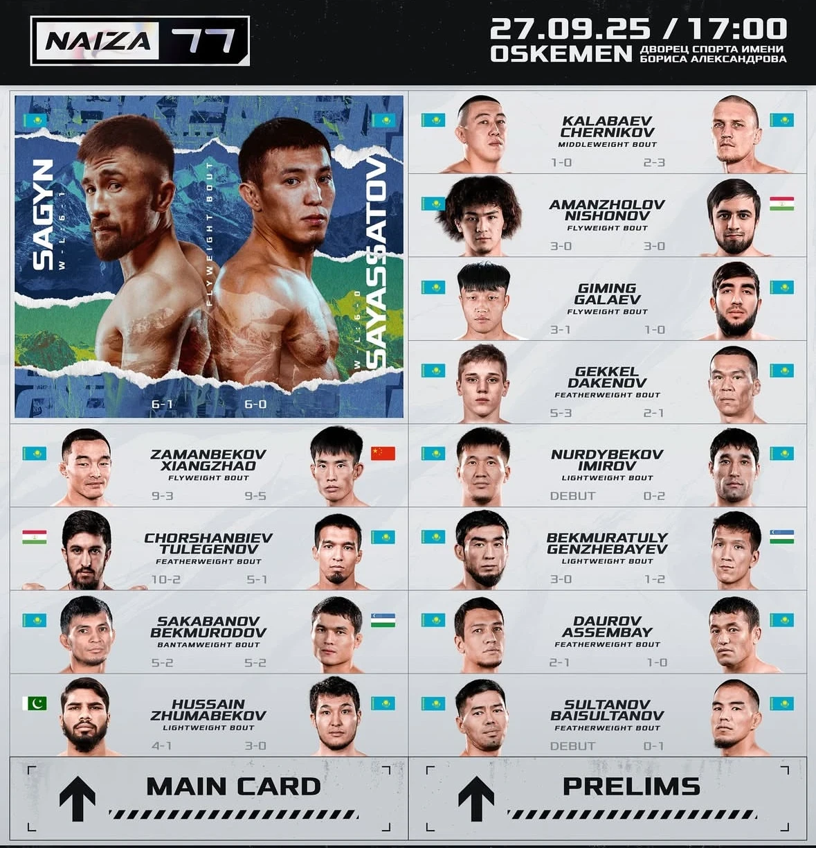 Титул үшін шайқас. NAIZA 77 турнирінің тікелей эфирі